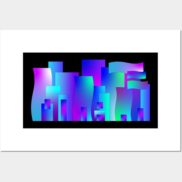 Cityscape 2 Wall Art by Palmer T-Shirts & Mugs